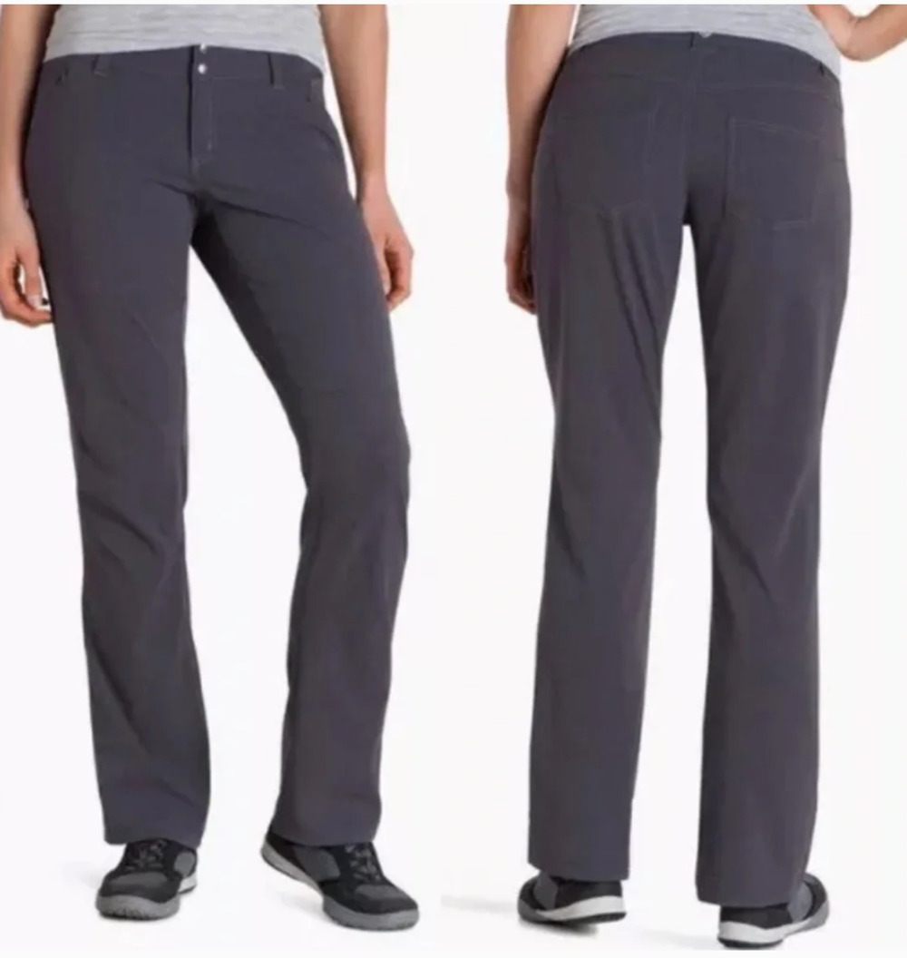 Kuhl Women Strattus Hiking Pants Size 14 34x31 Breathable Wicking Carbon Women